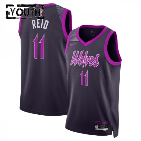 Dres Minnesota Timberwolves Naz Reid Nike 2025-26 City Edition Crno Swingman - Dječji